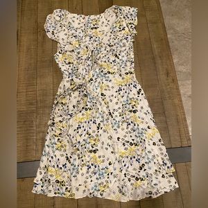 Free People Floral Wrap Mini Dress